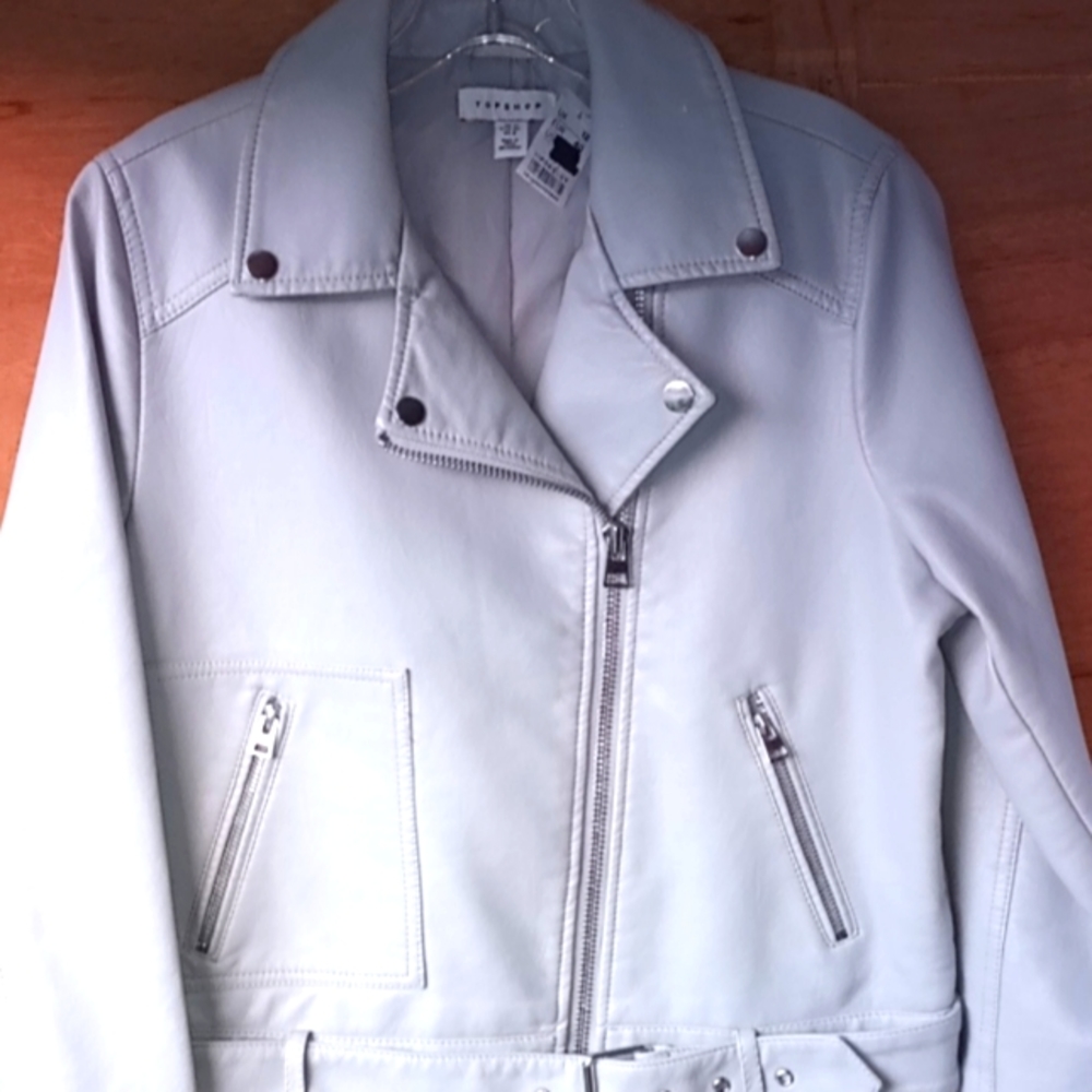 Topshop Leather Jacket size 8